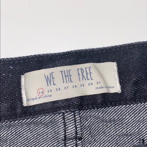 Free People Dark Grey Distressed Skirt - Picture 6 of 8